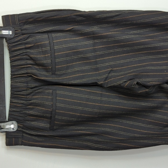 Vince. Womens Black Flannel Stripe Wool Blend Pants High Waisted Cropped Size M - Picture 9 of 14